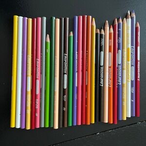 Vintage Laurentien Colored Pencils Lot Mixed Colors Art Supplies USA Canada
